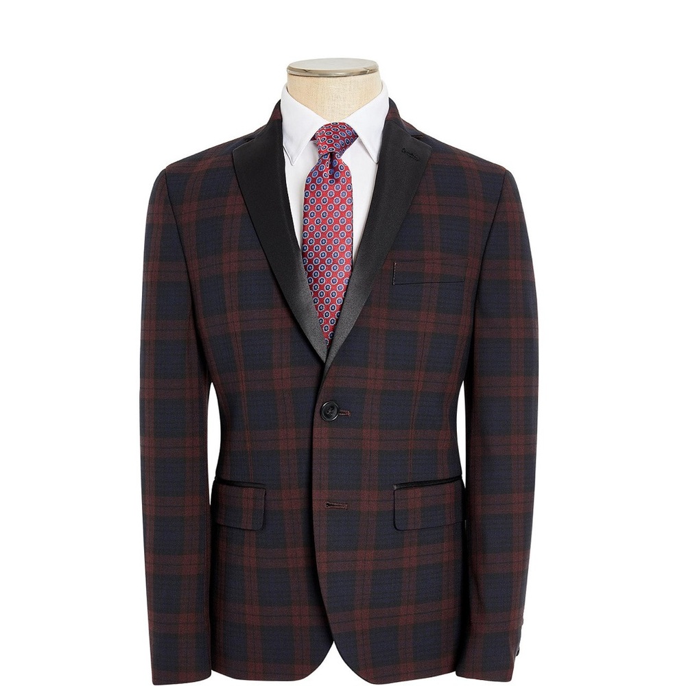 Lauren Ralph Lauren BIG Boys Plaid Blazer & Calvin Klein Tuxedo Shirt